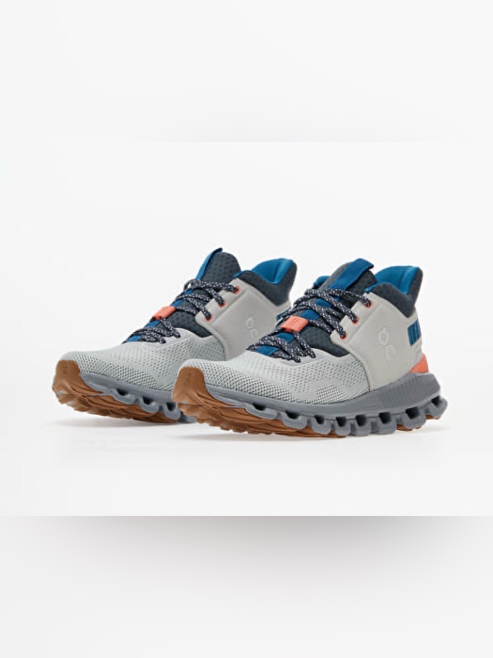 On Running Women's Cloudventure Trail Shoes - Light Gray, Navy & Tan